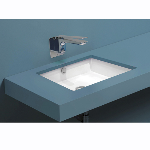 Раковина из сантехнического фаянса Simas S 60 bia 60х40 встраиваемая цвет белый